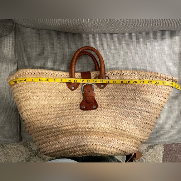 Natural Straw Tote - Picture 7 of 7